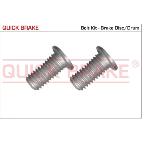 sada skrutiek, brzdový kotúč QUICK BRAKE 11672K