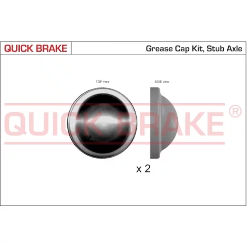 Krytka ložiska kolesa QUICK BRAKE 9829K