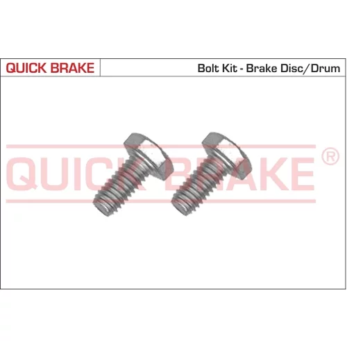 sada skrutiek, brzdový kotúč QUICK BRAKE 4904K