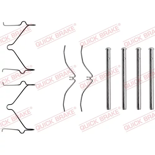 Sada príslušenstva obloženia kotúčovej brzdy QUICK BRAKE 109-1124