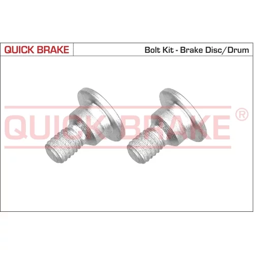 sada skrutiek, brzdový kotúč QUICK BRAKE 11660K