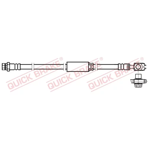 Brzdová hadica QUICK BRAKE 58.893X