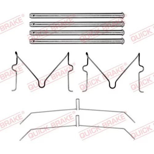 Sada príslušenstva obloženia kotúčovej brzdy QUICK BRAKE 109-0199