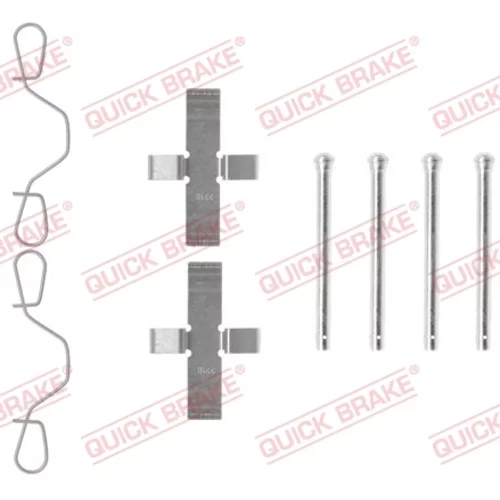 Sada príslušenstva obloženia kotúčovej brzdy QUICK BRAKE 109-0982