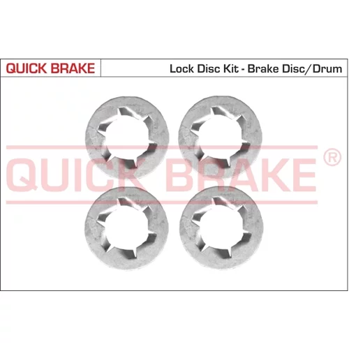 sada skrutiek, brzdový kotúč QUICK BRAKE 11673K