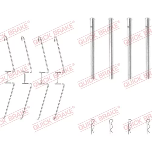Sada príslušenstva obloženia kotúčovej brzdy QUICK BRAKE 109-1155