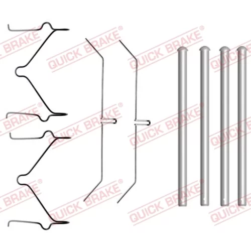 Sada príslušenstva obloženia kotúčovej brzdy QUICK BRAKE 109-1701