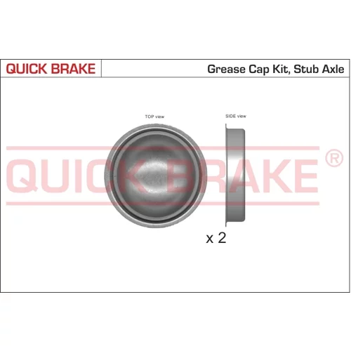 Krytka ložiska kolesa QUICK BRAKE 9822K