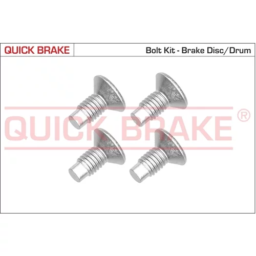 sada skrutiek, brzdový kotúč QUICK BRAKE 11663K