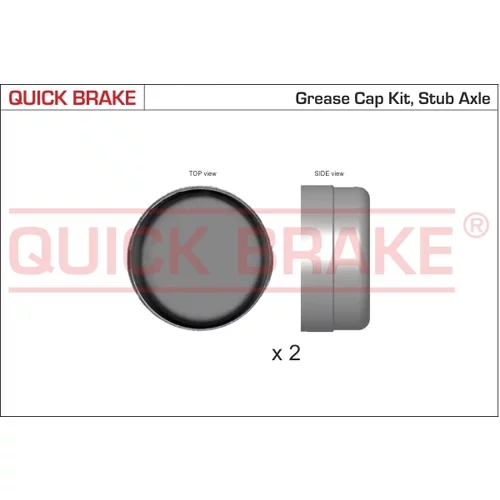 Krytka ložiska kolesa QUICK BRAKE 9823K