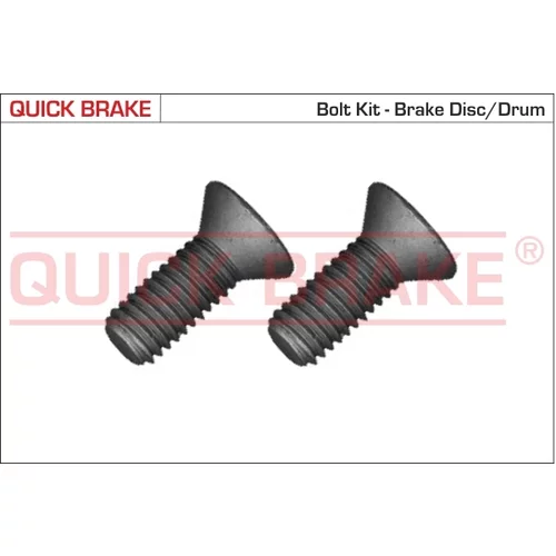 sada skrutiek, brzdový kotúč QUICK BRAKE 11676K