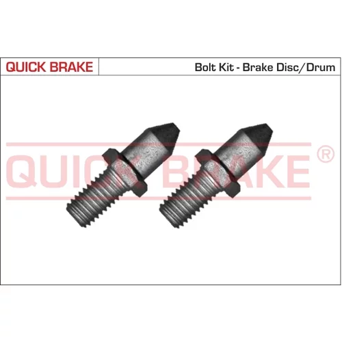 sada skrutiek, brzdový kotúč QUICK BRAKE 11678K