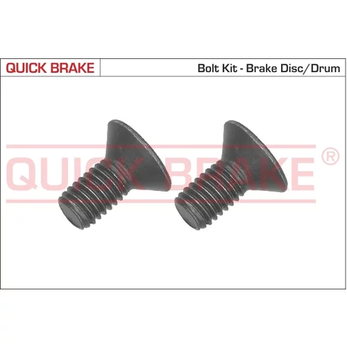 sada skrutiek, brzdový kotúč QUICK BRAKE 11665K