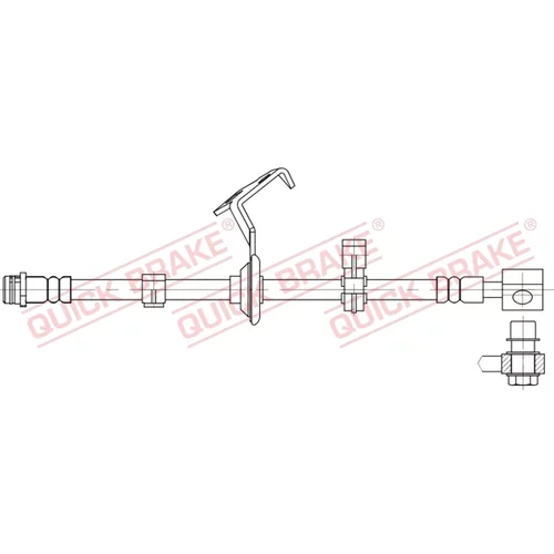 Brzdová hadica QUICK BRAKE 58.825X