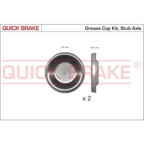 Krytka ložiska kolesa QUICK BRAKE 9826K