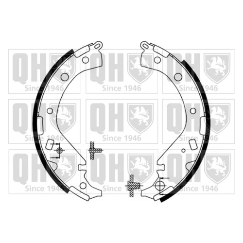 Sada brzdových čeľustí QUINTON HAZELL BS1147