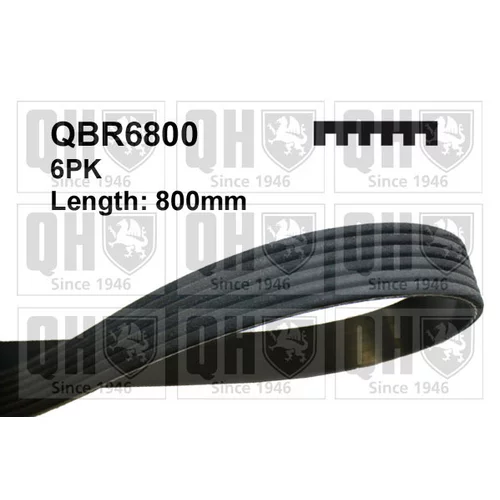 Ozubený klinový remeň QBR6800 (QUINTON HAZELL)