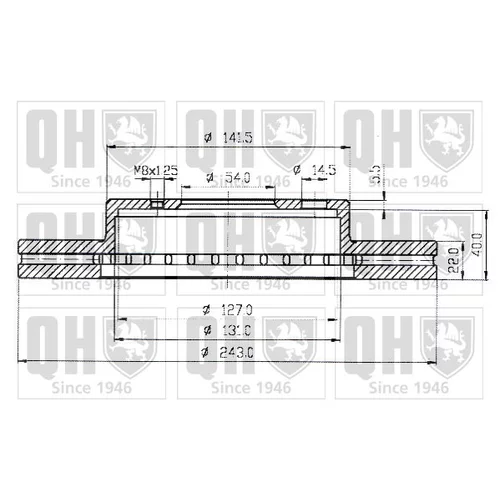 Brzdový kotúč QUINTON HAZELL BDC3560 - obr. 1