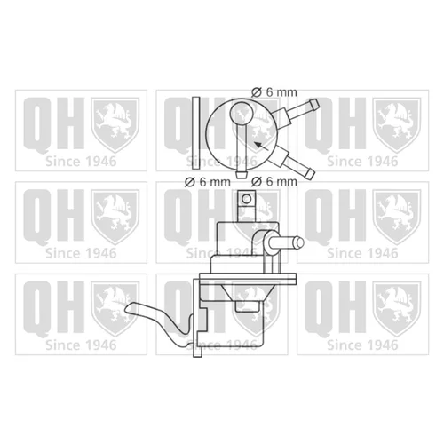 Palivové čerpadlo QUINTON HAZELL QFP144 - obr. 1