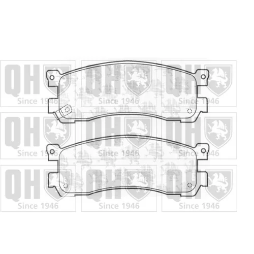 Sada brzdových platničiek kotúčovej brzdy QUINTON HAZELL BP1025
