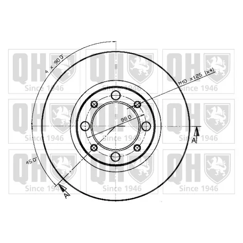 Brzdový kotúč BDC3141 (QUINTON HAZELL) - obr. 1
