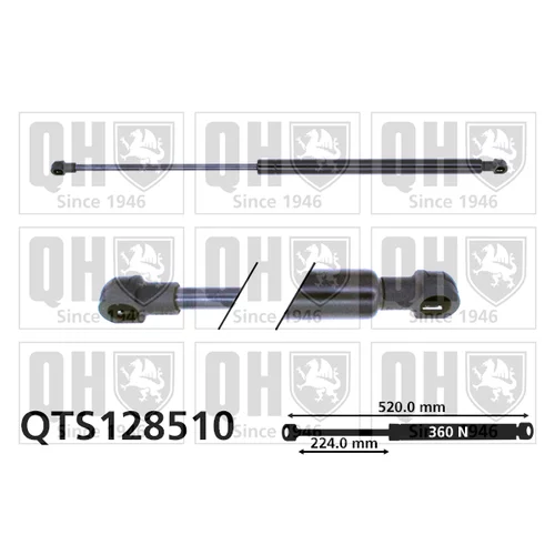 Pneumatická pružina, Batožinový/nákladný priestor QUINTON HAZELL QTS128510