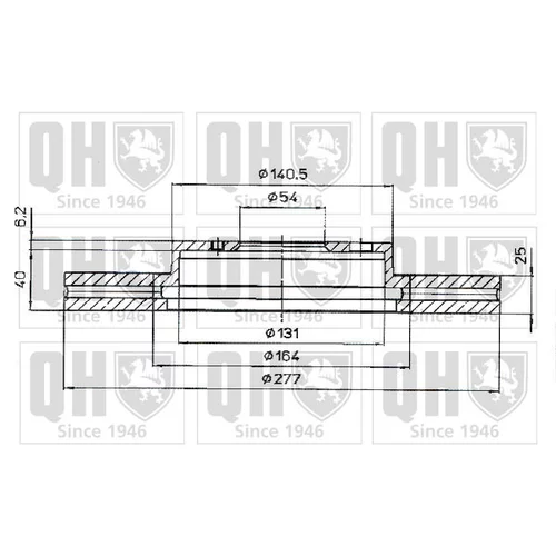 Brzdový kotúč BDC4423 (QUINTON HAZELL) - obr. 1