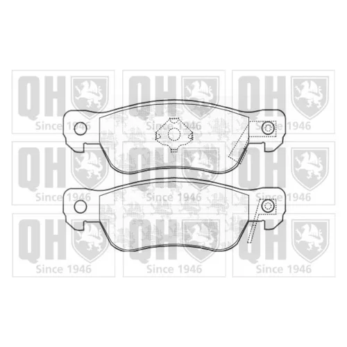 Sada brzdových platničiek kotúčovej brzdy QUINTON HAZELL BP819