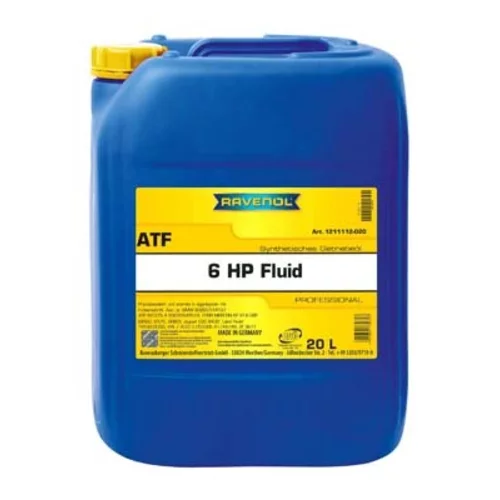 Olej do automatickej prevodovky RAVENOL ATF 6 HP FLUID 20L