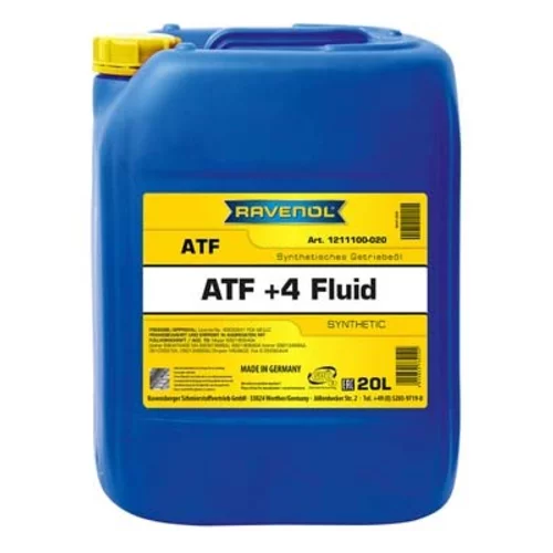 Olej do automatickej prevodovky RAVENOL ATF+4 FLUID 20L