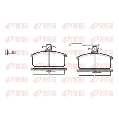 Sada brzdových platničiek kotúčovej brzdy REMSA 0128.02