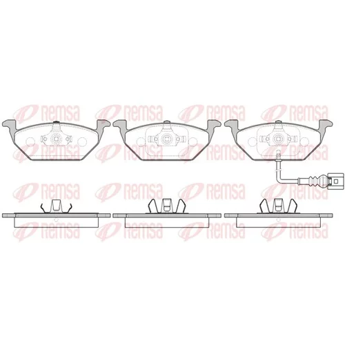 Sada brzdových platničiek kotúčovej brzdy REMSA 0633.41
