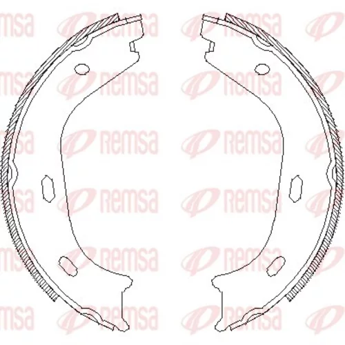Brzdová čeľusť, parkovacia brzda REMSA 4058.00