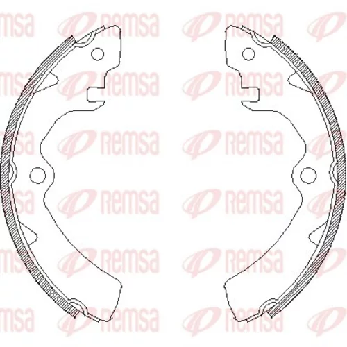 Brzdové čeľuste REMSA 4106.00