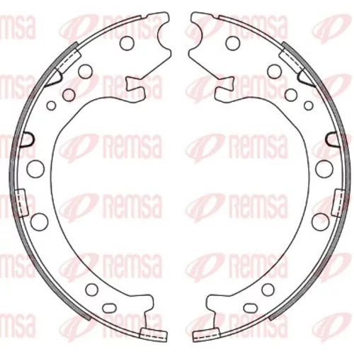 Brzdová čeľusť, parkovacia brzda REMSA 4667.00