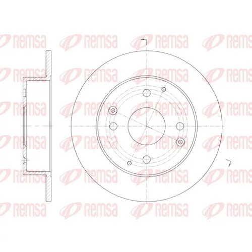 Brzdový kotúč REMSA 61156.00