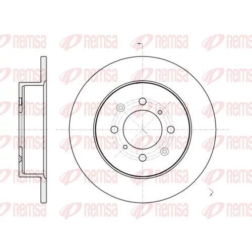 Brzdový kotúč REMSA 6732.00