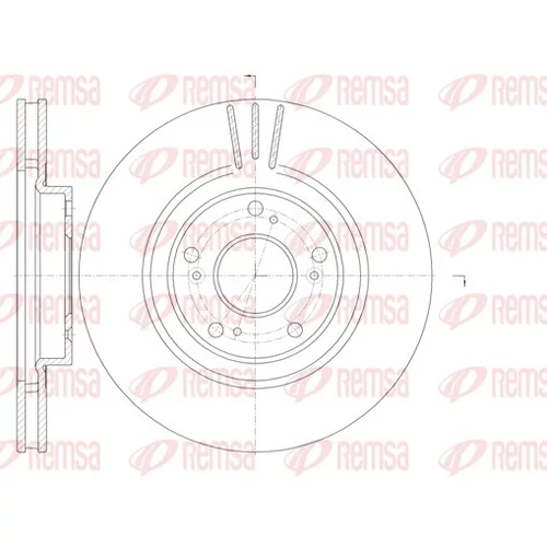Brzdový kotúč REMSA 6763.10