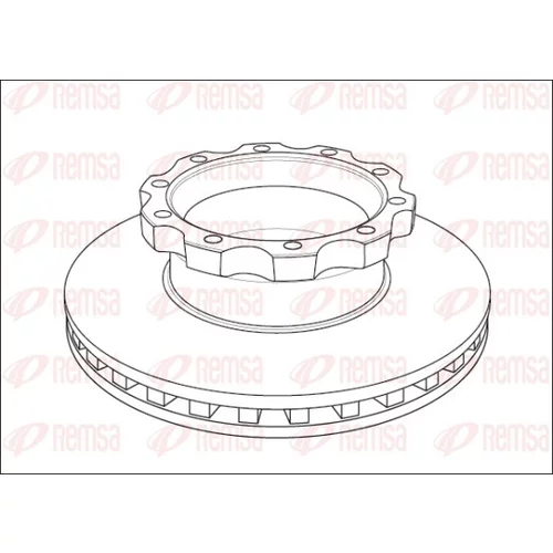 Brzdový kotúč REMSA NCA1045.20