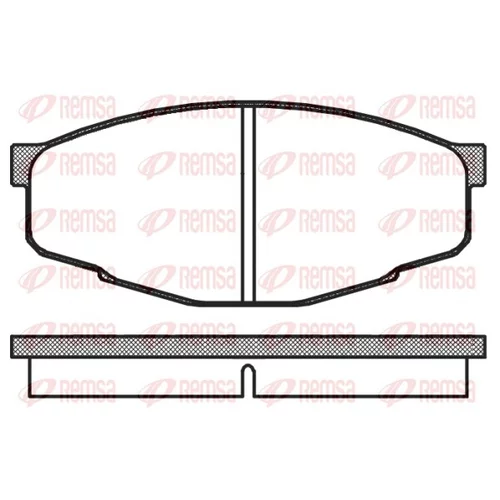 Sada brzdových platničiek kotúčovej brzdy REMSA 0133.10
