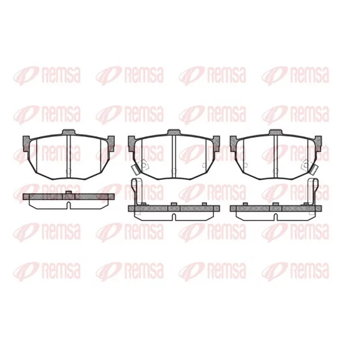Sada brzdových platničiek kotúčovej brzdy REMSA 0294.32