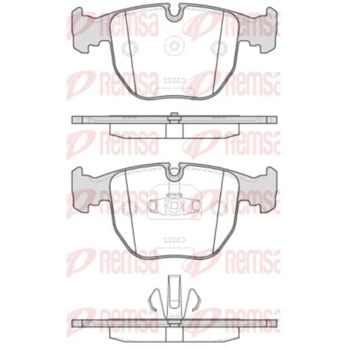 Sada brzdových platničiek kotúčovej brzdy REMSA 0596.20
