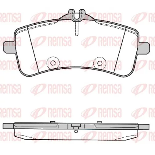 Sada brzdových platničiek kotúčovej brzdy REMSA 1794.00