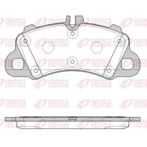 Sada brzdových platničiek kotúčovej brzdy REMSA 1862.00