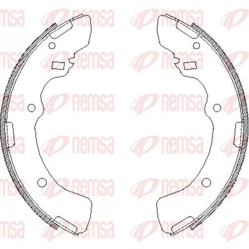 Brzdové čeľuste REMSA 4379.00