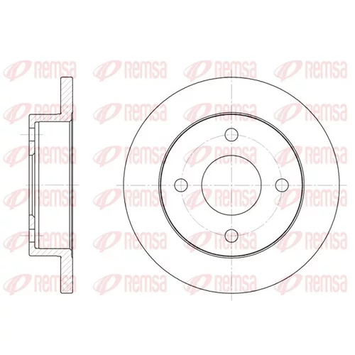 Brzdový kotúč REMSA 6013.00