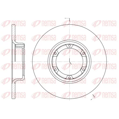 Brzdový kotúč REMSA 6033.00
