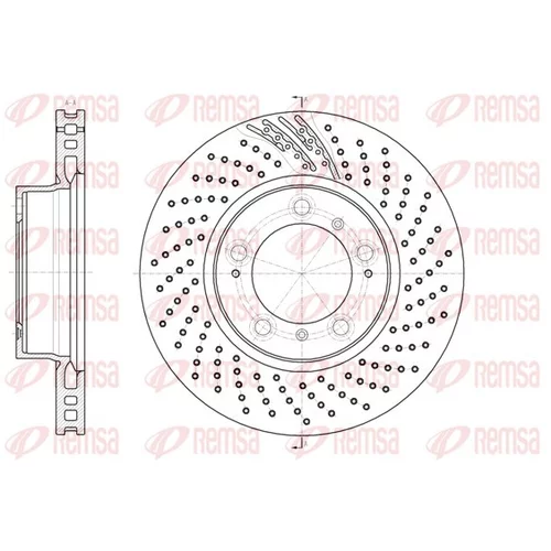 Brzdový kotúč REMSA 61133.11
