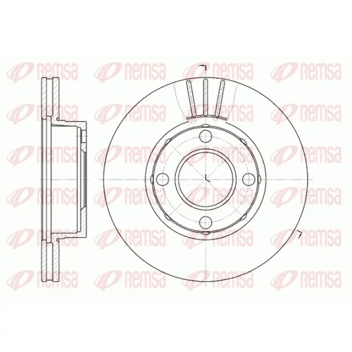 Brzdový kotúč REMSA 6177.10