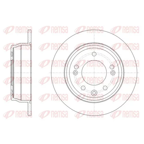 Brzdový kotúč REMSA 62517.00